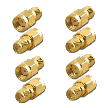 

8PCS RF Coaxial Coax Adapter SMA Female to RP-SMA Male Connector