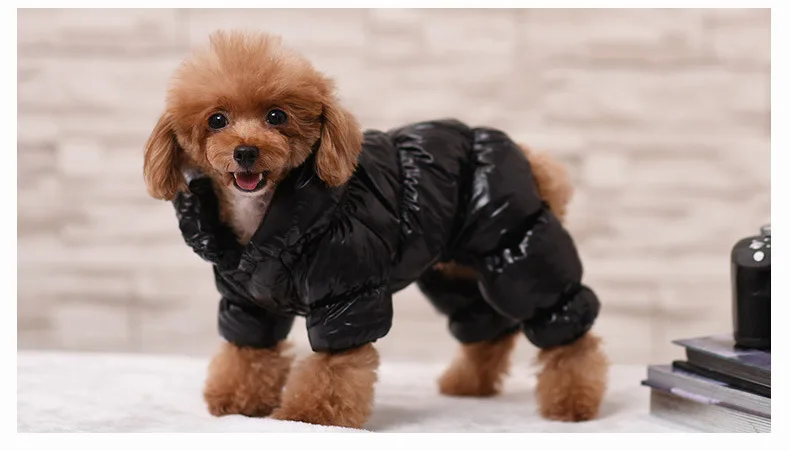 Новинка, супер толстая ветрозащитная зимняя одежда для собак больших размеров, комбинезон для маленьких собак, теплое пальто для собак, куртка, лыжный костюм, одежда