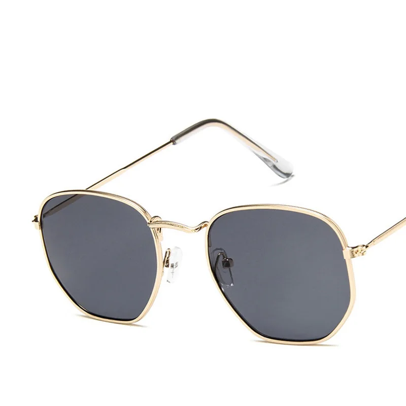 

Women Retro Polygonal Tinted Color Lens Sunglasses 2019 Fashion Cute sexy Eye Vintage Pink lenses square Sun Glasses