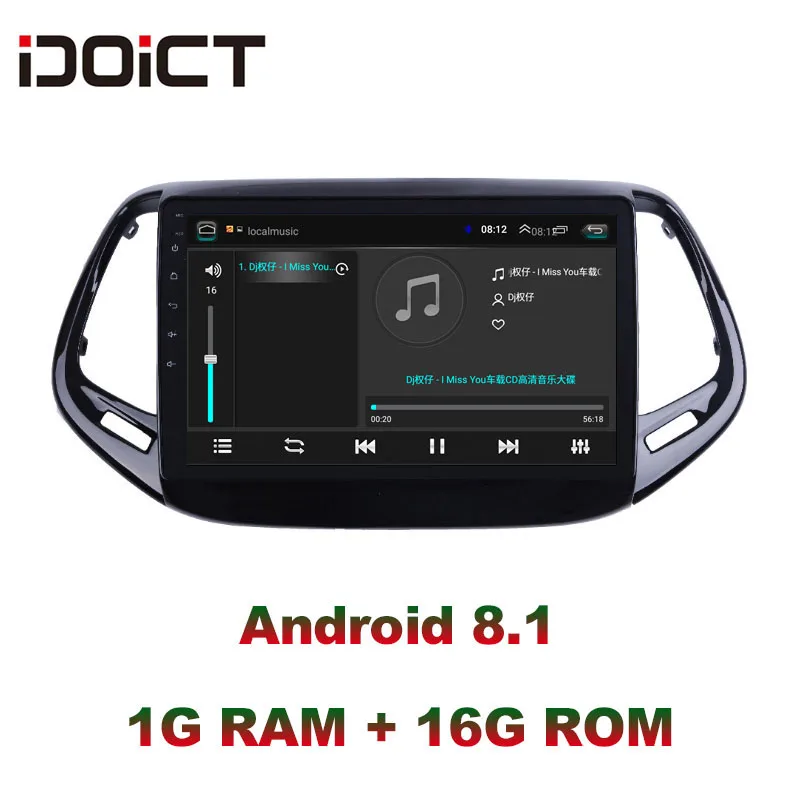 Perfect VenusSR Android 8.1 2.5D car dvd For JEEP Compass Patriot  Radio 2017 multimedia  GPS Radio stereo gps navigation 4