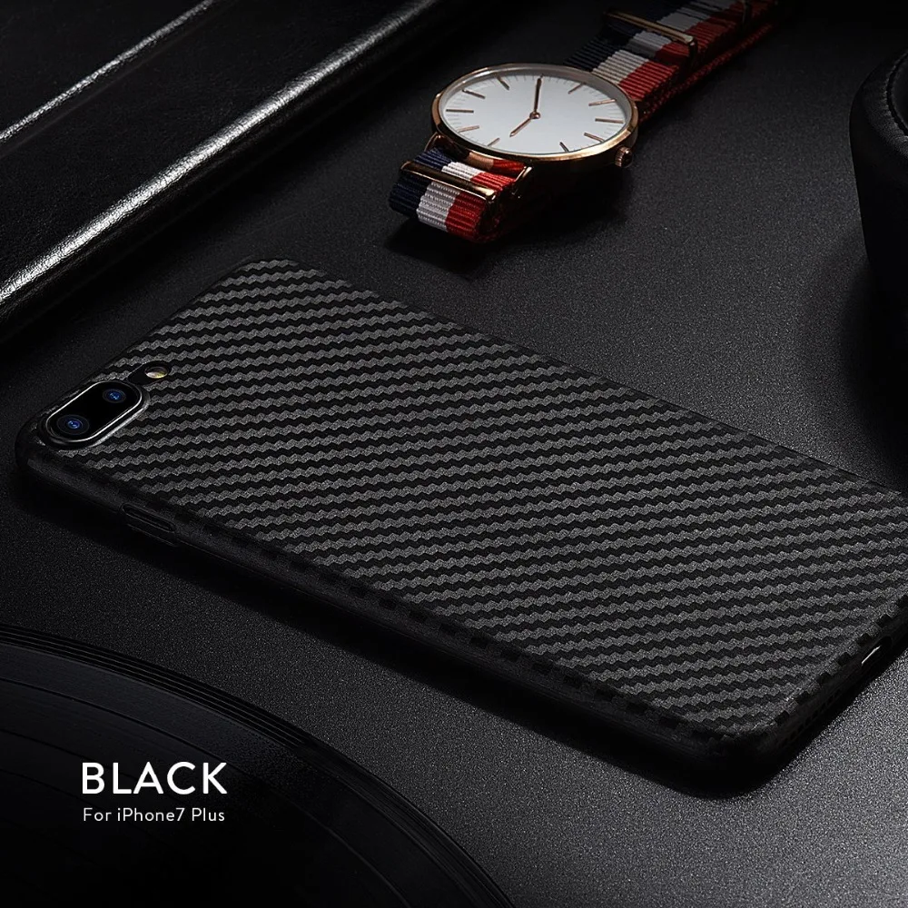 7 YIESOM Carbon Fiber Soft Silicone TPU Phone Case For iPhone X 6 6S 7 8 Plus Back Cover Coque Ultra Thin Case For iPhone X 10