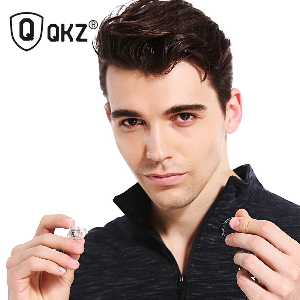 Oeiginal QKZ VK1 4 динамические гибридные наушники вкладыши с микрофоном HIFI DJ монитор