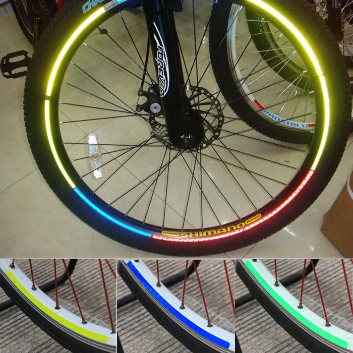 

Wheel Colorful Reflective Bike Rim Sticker Wheel Decal Sticker Cycling Reflective Stickers Decal Accessories #CL30