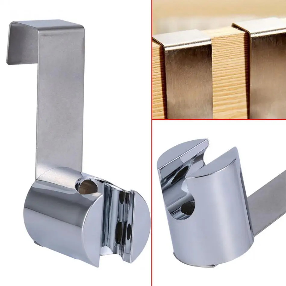

Stainless Steel+ABS Holder Hook Hanger For Hand Shower Bathroom Toilet Spray Gun Socket Toilet Bidet Sprayer Brushed Nickel
