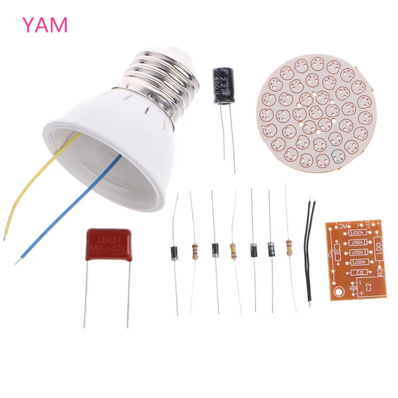 

1 Set Energy-Saving Light 38 LEDs Lamps DIY Kits Electronic Suite S08 Drop ship