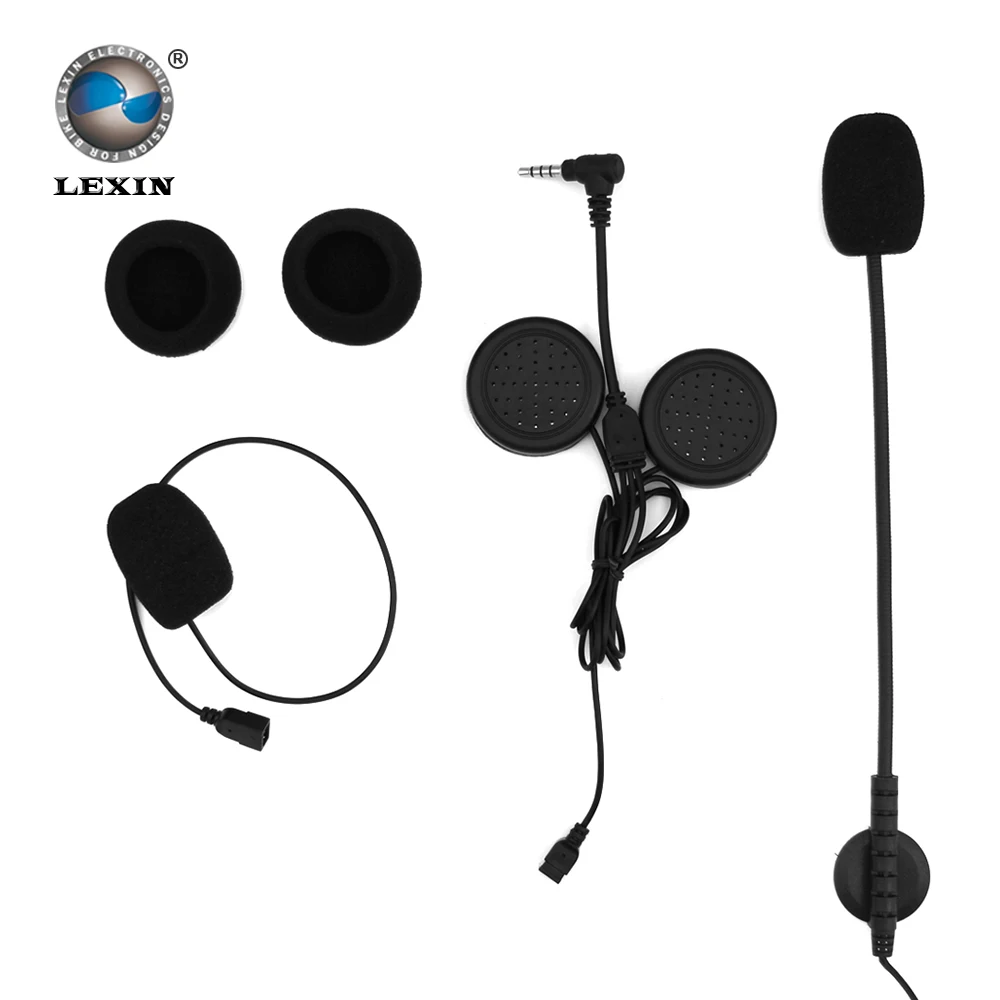 

Brand Lexin H7 removable intercom Headset & Clip Set Accessories for LX-R6 A4 Bluetooth Helmet Interphone