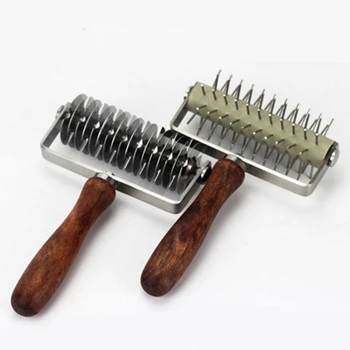 

Pizza hole puncher Pizza puncher Needle roller punch Dim sum/Biscuits/Dough piercing tool Mesh knife Baking tool