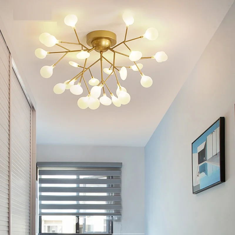 Современный светодиодный потолочный светильник для спальни, люстры для гостиной, креативное домашнее освещение, светильники AC110V/220 V