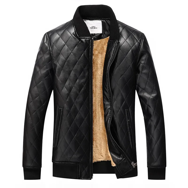 

Nice Pop Men Warm Leather Jackets Motorcycle Jacket Wind Coat Overcoat Fashion