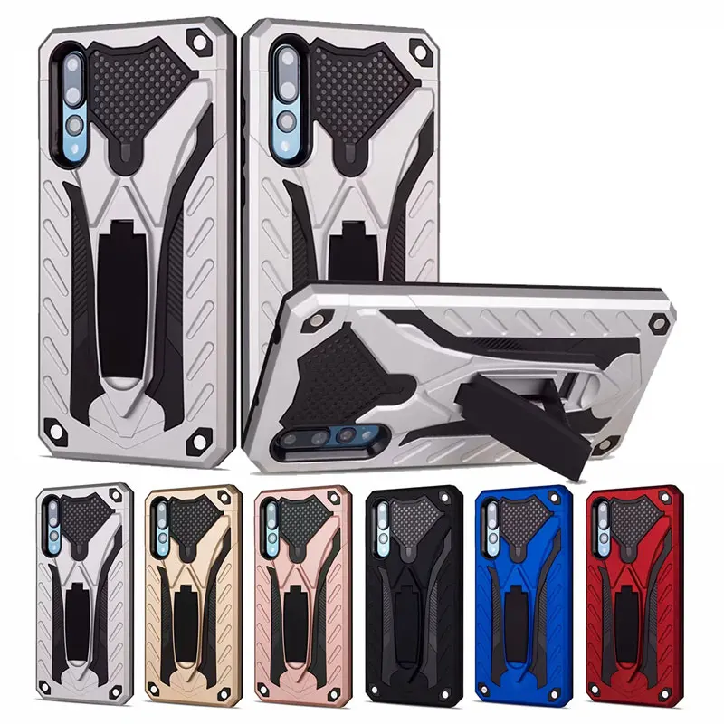 

Luxury Shockproof case For huawei Y9 2019 phone Armor case For huawei Y6 Y9 Y7 pro prime 2018 Stand phone back case cover Shell