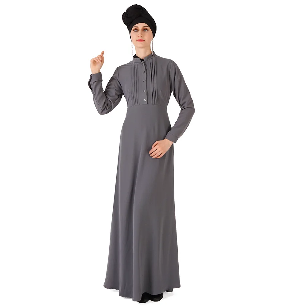 Мусульманское абайя платье пуговицы турецкое длинное платье арабское длинное кафтан Средний Восток женское платье Мода F102