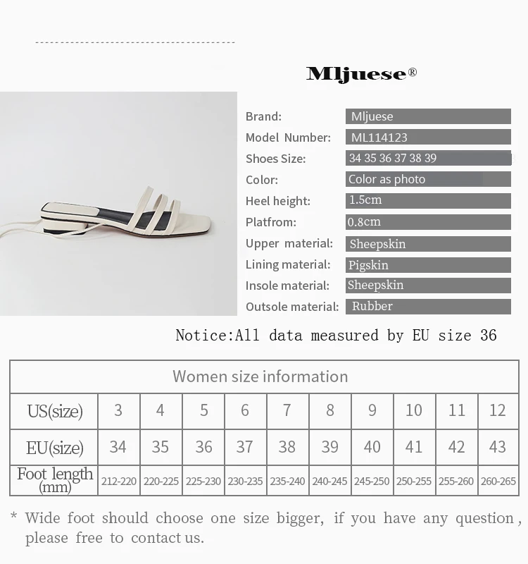 MLJUESE/ женские босоножки из овечьей кожи, с ремешком на щиколотке, синего цвета, на шнуровке, с открытым носком, на низком каблуке, пляжные сандалии, под вечернее платье