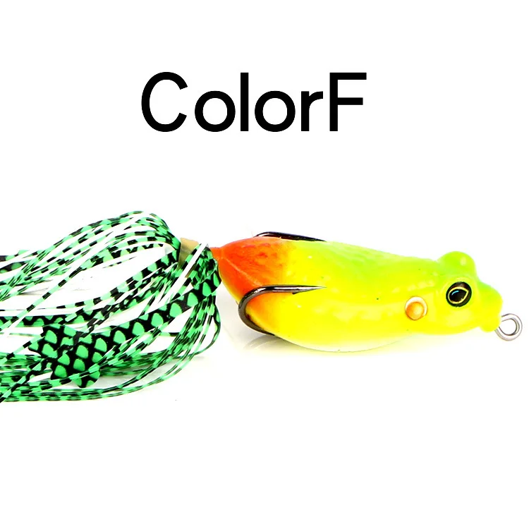 5.5cm 13g Mini Soft Rubber Frog Fishing Lure Crank Baits with Hooks Isca Artificial Fishing Lures Black Fish Killer