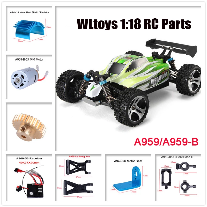 Servo Sitz 1//18 Rc Auto Teile Metall Teile für Wltoys A949 A959-B A969-B A9 H1Q7