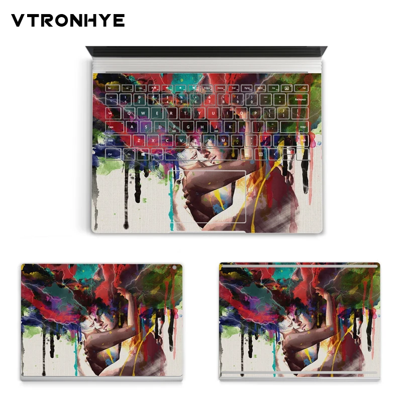

Flower beauty series Laptop Skin Stickers for Microsoft Surface Book 13.5 inch Slim Decoration Stickers for surface book 13.5''