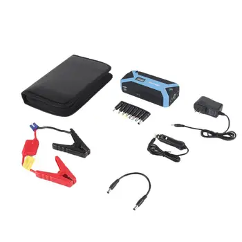 

Useful Vehicle Accessories 12V 82800mAh Dual USB Output Auto Jump Starter Car Charger +Flash Light Blue
