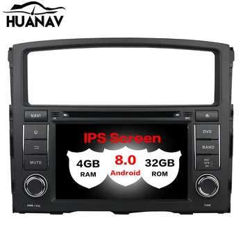 

HUANVA Android 8.0 DVD Player Radio GPS navigation Mitsubishi PAJERO WITH BUTTON 2006-2012 Audio maps 8-CORE 4+32GB 3/4G NAVI