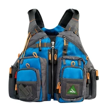 Мужской синий Летающий спасательный жилет для рыбалки куртка безопасности жилет надувной рыболовный рюкзак