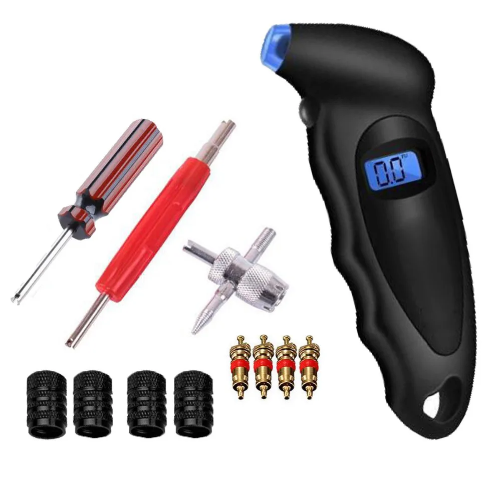 Dsycar Tire Valve Stem Repair Tool Set Digital tire pressure gauge 150