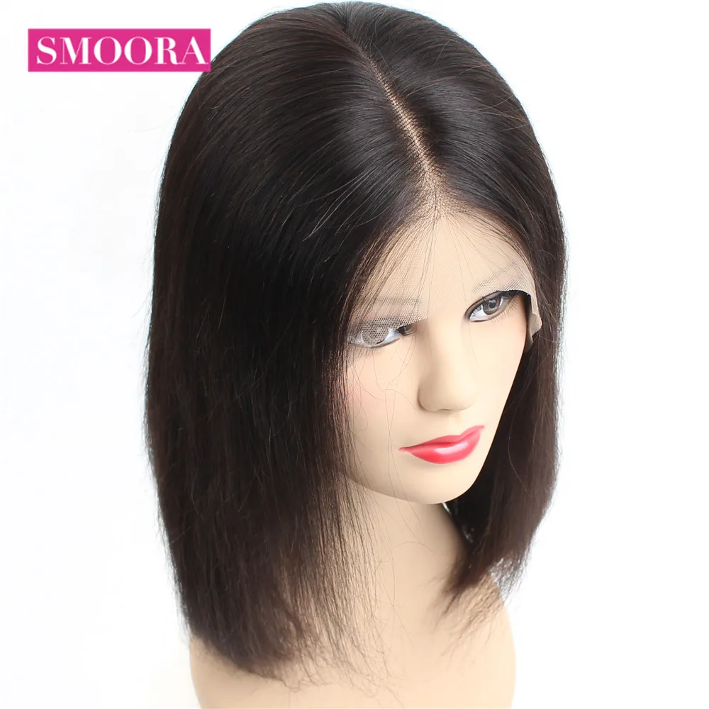 

13x6 Lace Frontal Human Hair Wigs Brazilian Straight Lace Wig Natural Hair line For Women Deep Middle Part Remy Hair 150% Densit
