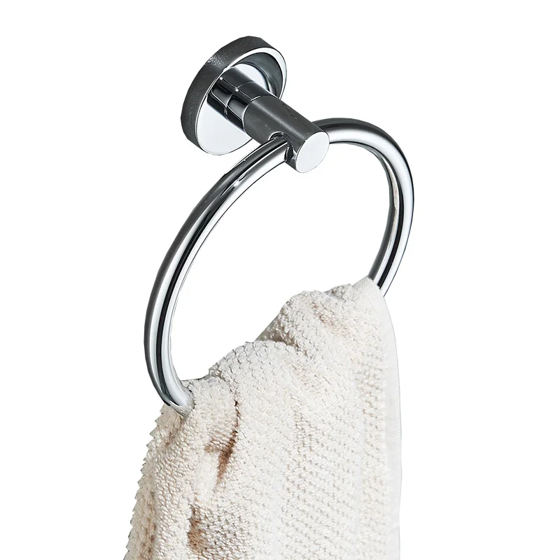 

AUSWIND Free of charge towel rack bathroom 304 stainless steel towel bar polish silver towel rack wall mount towel ring