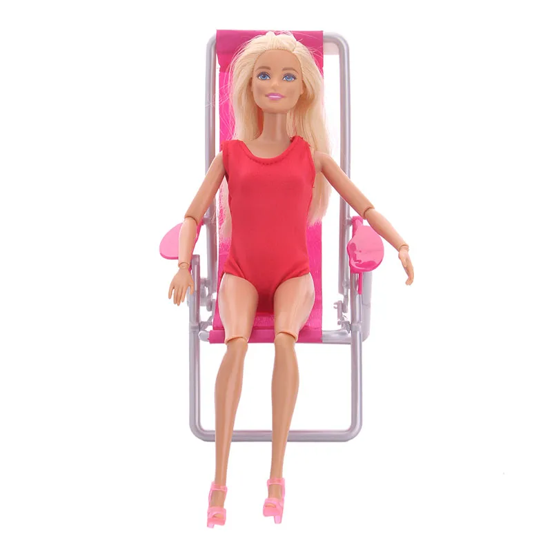 Fleta Handmade Mini Beach Chair For 28cm Doll DIY Accessories Kids Gift Fleta Handmade Mini Beach Chair For 28cm Doll DIY Accessories Kids Gift