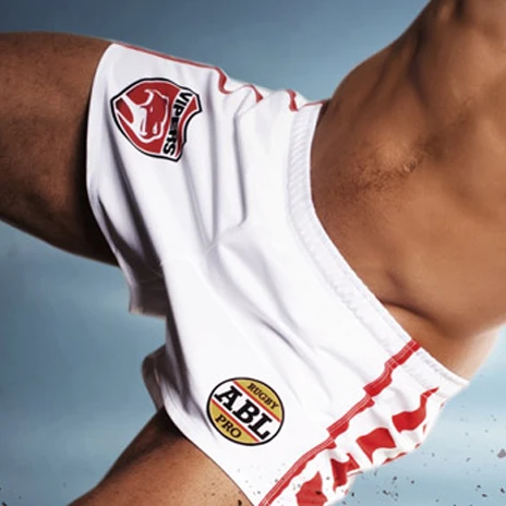

2018 Male beach pants loose home casual pants fitness aro letter print shorts