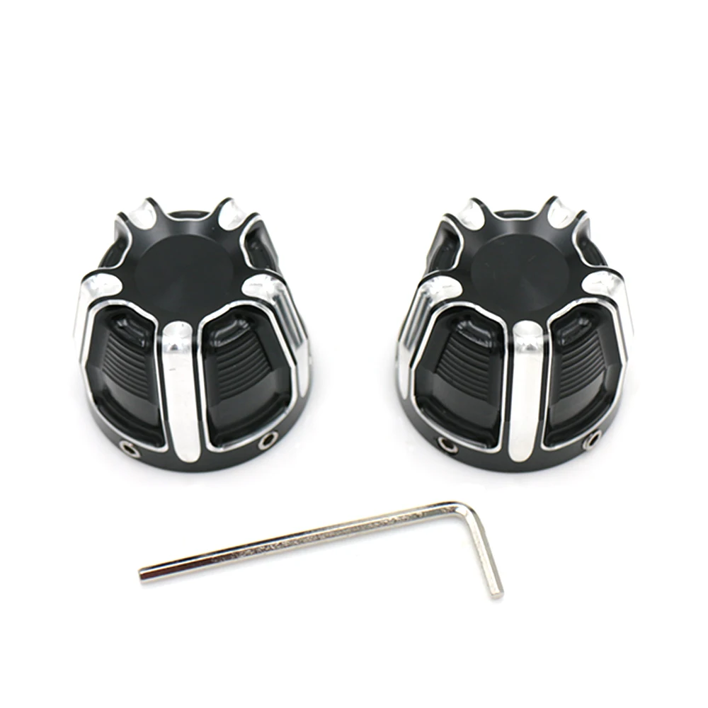 CNC Front Axle Nut Covers Cap Anodized for Harley VRSC 02 11 XG 500/750