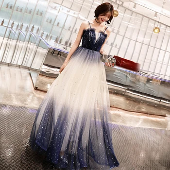 

Navy Blue Bride Party Dress Evening Cheongsam Womens Sexy Backless Costume Dress Long Wedding Qipao Retro Gown Vestido