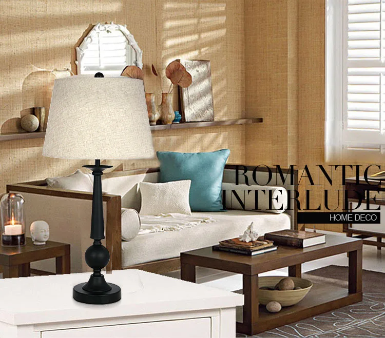 

vintage brief decorative american bedside Bedroom table lamp lighting 30014E