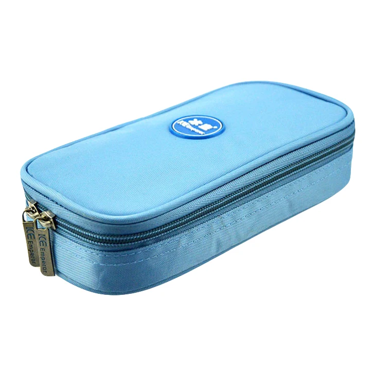

Insulin colder box. Diabetes Travel mini portable insulin cooler storage bag 4pcs refrigerant Temperature displayed