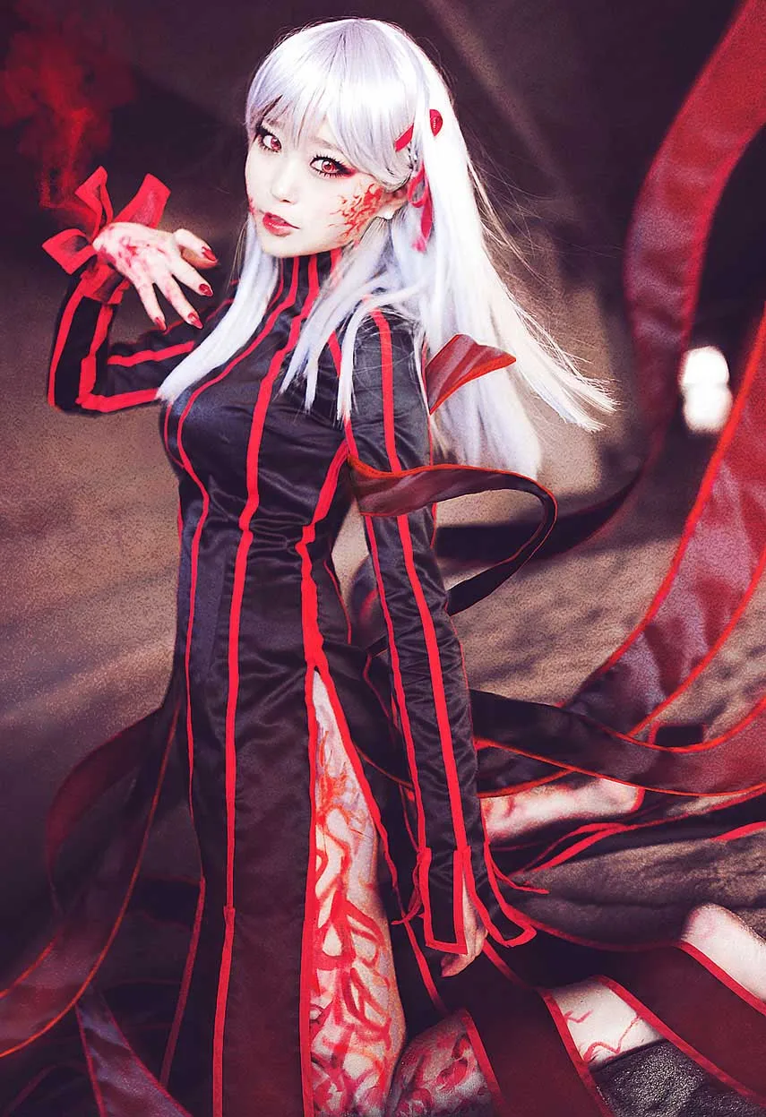 Fate Stay night Dark Sakura Matou аниме косплей костюм сексуальный Хэллоуин косплей