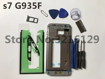 

Original Middle Chassis For Samsung GALAXY S7 edge G935 G935F Back Middle Frame Rear Housing Cover replacement part+tools