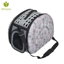 Портативный, дорожная сумка для питомца, складной диагональный рюкзак дышащая модная сумка-портфель женская сумка узором в виде лапок собаки переноски сумка; товары для домашних животных