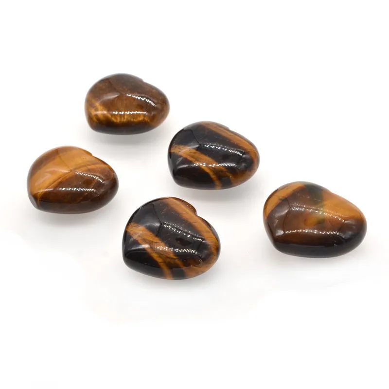 10pcslot multicolors heart shape stone beads pendant opal crystal quartz pendants for decoration