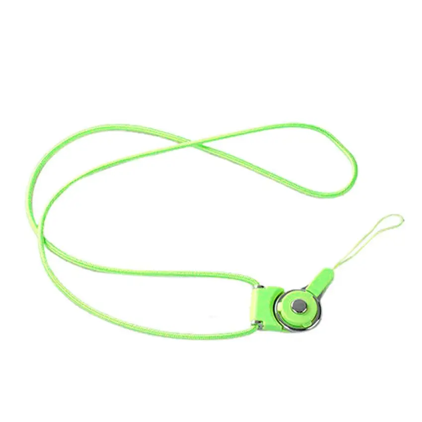 Ремешок для мобильного телефона, ремешок для шеи, съемный ремешок для сотового телефона, для удостоверения личности, для камеры, ремешок для сотового телефона для samsung IPHONEHuawei - Цвет: green