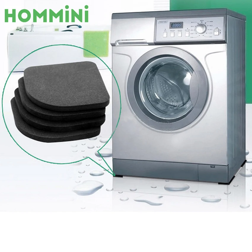 HOMMINI 4pcs Anti Vibration Pad for Washing Machine Refrigerator Furnitures Non slip Shock Proof