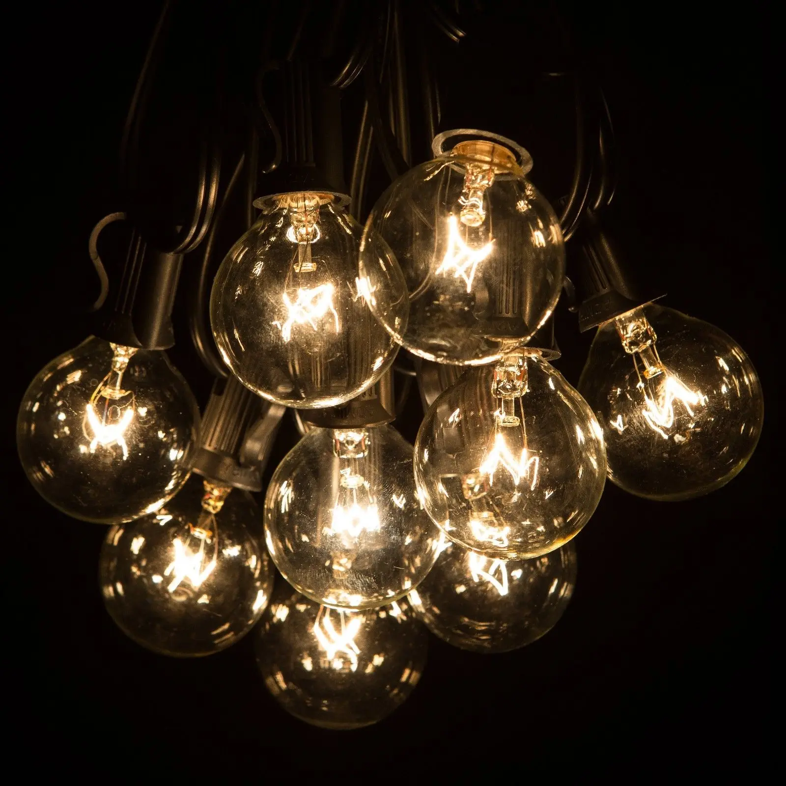 50 Foot Outdoor Globe Patio String Lights Set Of G40 Clear Bulbs 50 Foot Outdoor Globe Patio String Lights Set Of G40 Clear Bulbs Christmas Xmas In Lighting Strings From On Aliexpress Alibaba