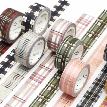 

Scotland Grid Colored Washi Tape Diy Decoration Scrapbooking Planner Masking Tape Adhesive Tape Label Sticker