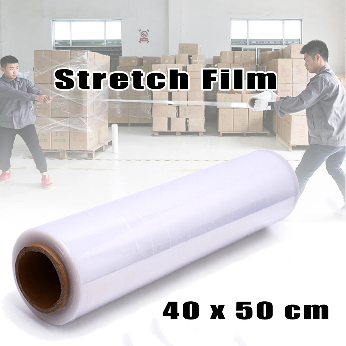 

500mm x 400m 25UM Stretch Film Clear Hand for Pallet Carton Shrink Wrap