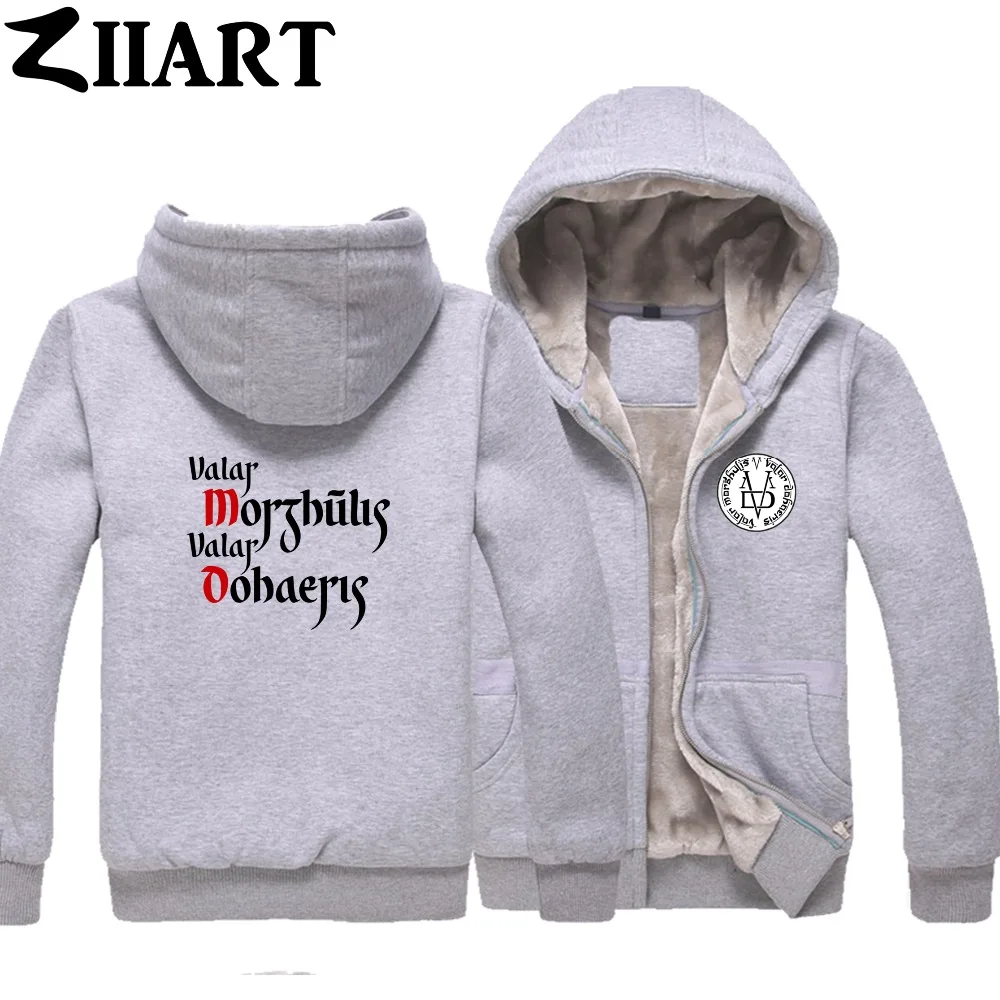 Valar morghulis Dohaeris Coin All Man Must Die Service женские бархатные парки одежда для пар ZIIART|Парки| |