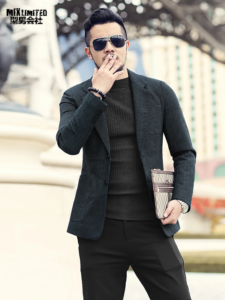 Aliexpress.com : Buy Men Autumn and Winter New Dark Blue