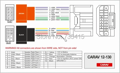 CARAV 07-003 Car Radio Installation Trim Fascia Panel