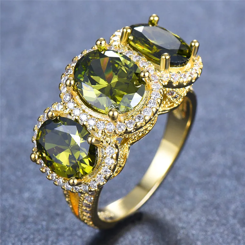 Роскошное женское большое кольцо из желтого золота винтажные обручальные кольца большое желтое пурпурное каменное кольцо обручальное кольцо