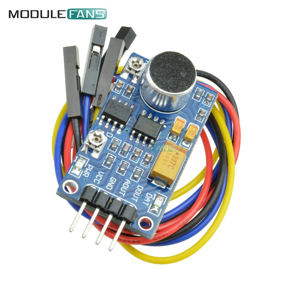 LM386 аудио усилитель мощности модуль обнаружения звука сенсор голосовой сенсор доска для обнаружения окружающего звука