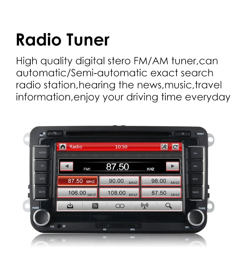 Clearance 2din Radio Car Multimedia DVD GPS for Polo Jetta Passat CC Amarok Caddy Golf School Rapid Multiven Scirocco Tiguan Touran sharan 8
