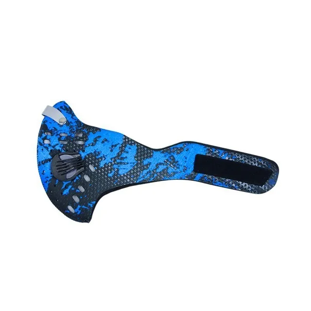 Mascherina Filtro Carbone Attivo Mascherine Viso In Cotone Lavabili (2 Pezzi) Con Valvola E Filtri PM2.5 Carbone Attivo - Taglia Unica Mascherine Con Filtro PM2.5 - Foto 3