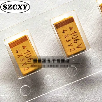 

New tantalum capacitor200PCS SMD polymer tantalum capacitor 10UF 106 35V 106V POSCAP polymer capacitance Type D