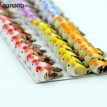 

Cheap 48pcs / 3CM artificial foam simulation mini bird wedding decoration home garden ornaments decorated DIY decale animals