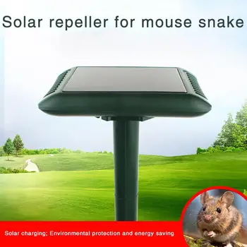 

LeKing Animal Repeller Solar Ultrasonic Electronic Outdoor Farm Motion Sensor Rodent Repeller For Mouse Snake Deterrent Device